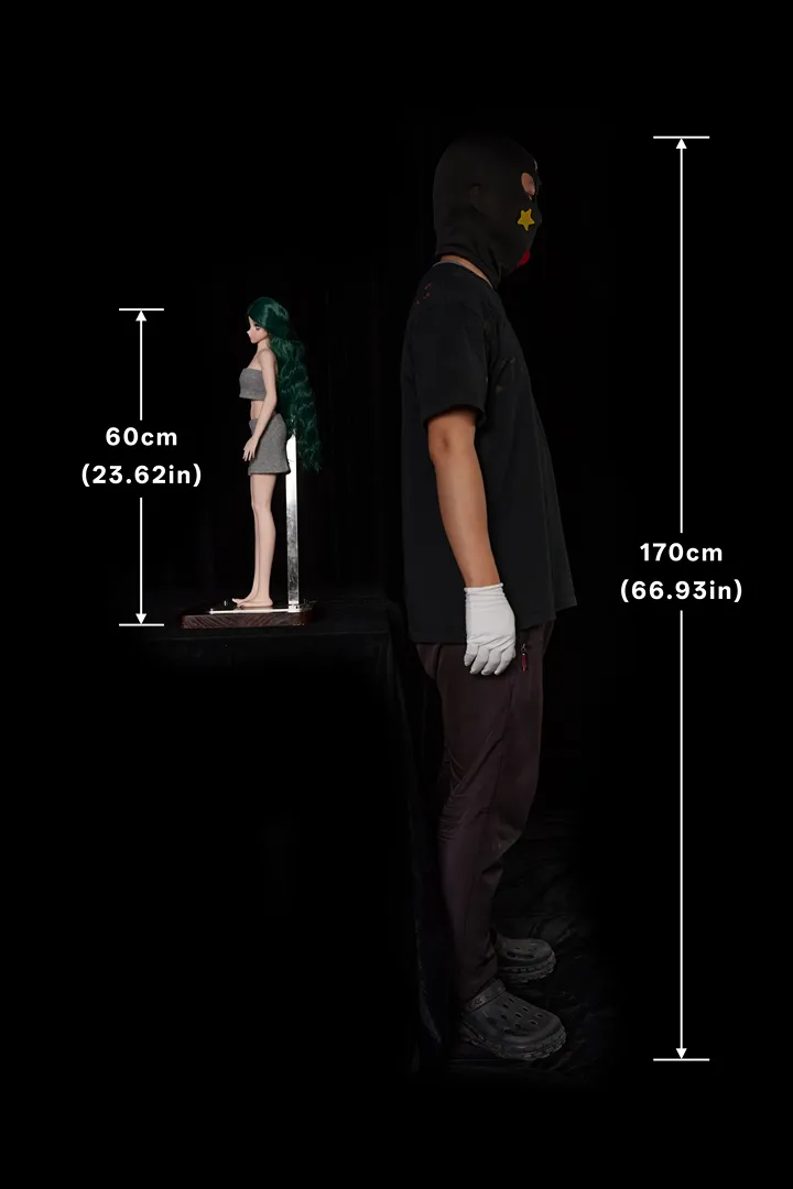 60cm (1ft12) N/A Mini Hybrid Silicone Body + Vinyl Head Sex Doll J60cm Momo